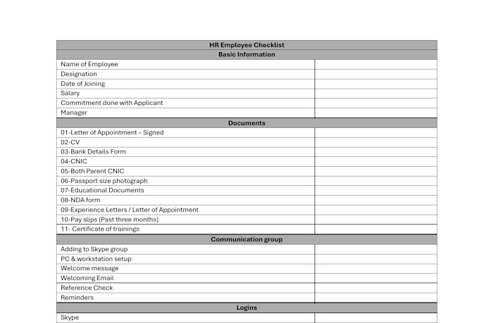 be your HR consultant for recruitment onboarding and admin tasks